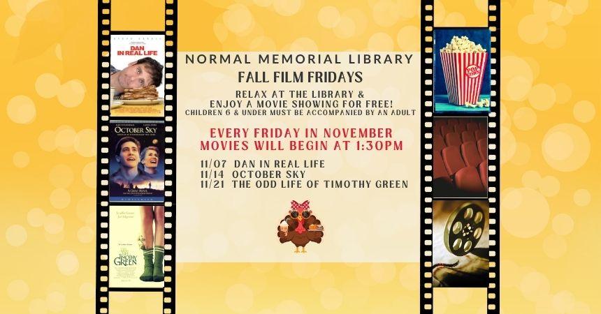 November's Free Friday Movies at the Library