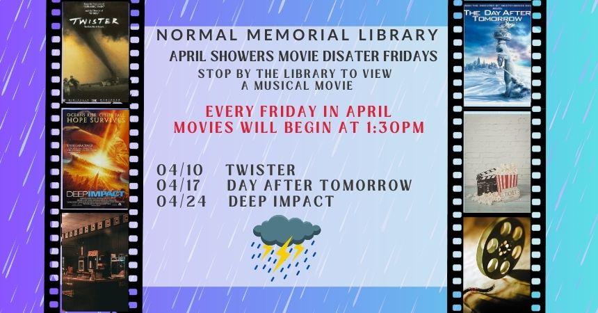 April's Friday Movie Showings at the Library