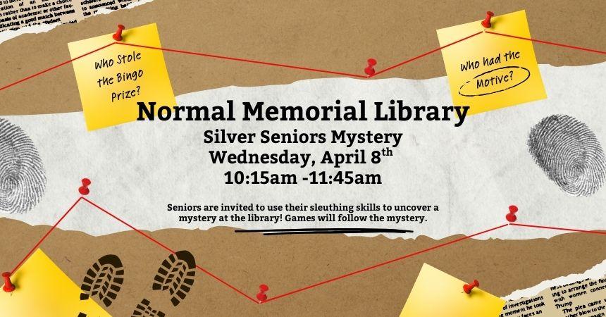 Wednesday, April 8th ~ Silver Seniors Event