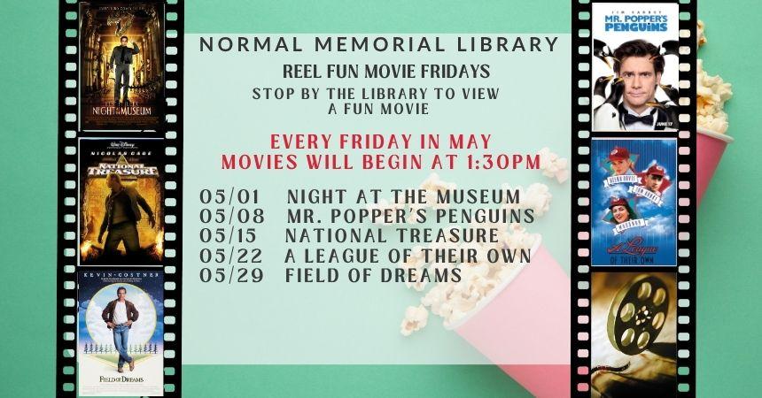 May's Friday Movie Showings at the Library