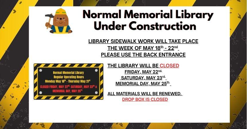 May Closing Days ~ May 22 through May 25th