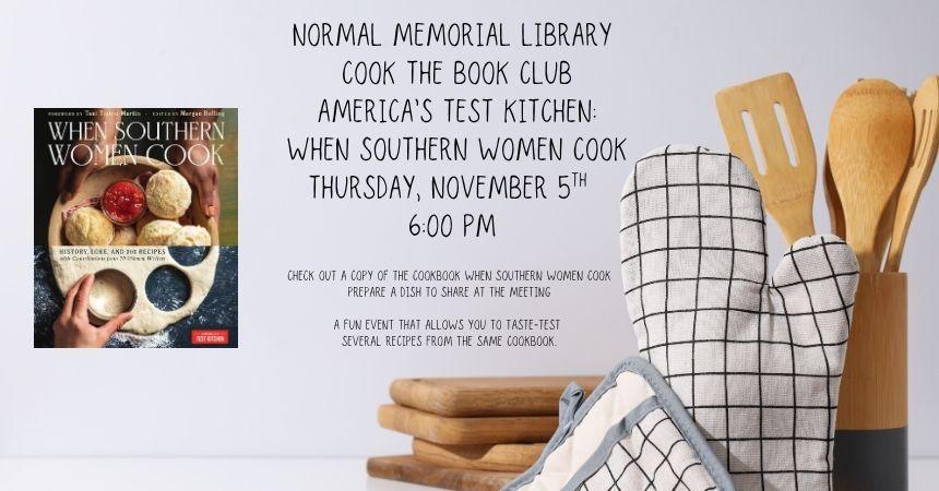Thursday, Nov. 5th ~ Cook the Book