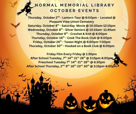 October 2025 Upcoming Events