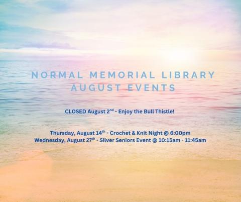 August 2025 Upcoming Events