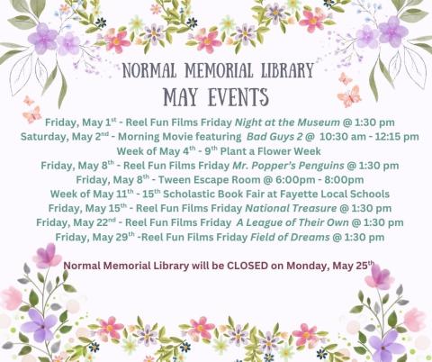 May Upcoming Events