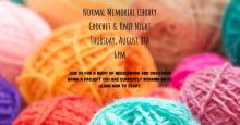 Thursday, August 8th ~ Crochet & Knit Night