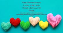 Thursday, February 13th ~ Crochet & Knit Night 