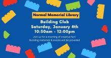 Saturday, January 4th ~ Building Club