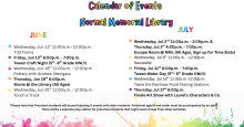 2025 ~ Summer Learning Program Schedule of Events