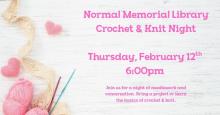 Thursday, February 12th ~ Crochet & Knit Event
