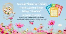 Friday, March 6th ~ Family Spring Bingo Night!