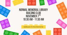 Saturday, Nov. 7th ~ Building Club Morning