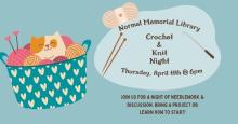 Thursday, April 11th Crochet & Knit Night