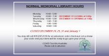Normal Memorial Library Hours