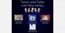 Tunes and Tales January event dates and times